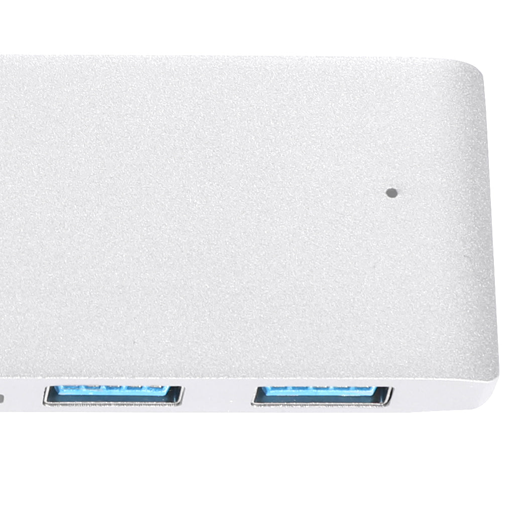Usb 3.0 Type C Hub 6 Port Powered Adapter Silver