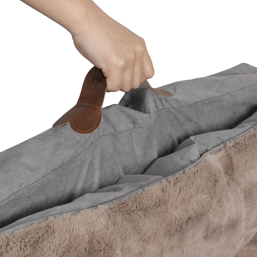Pawz Dog Calming Bed Pet Cat Removable Khaki Large