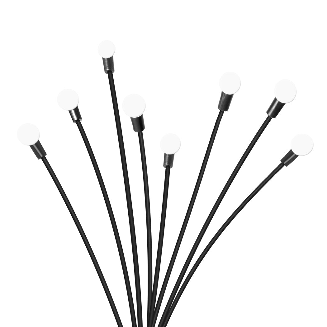 Firfly Solar Lawn Lights 8Led 4Pc Outdoor Black