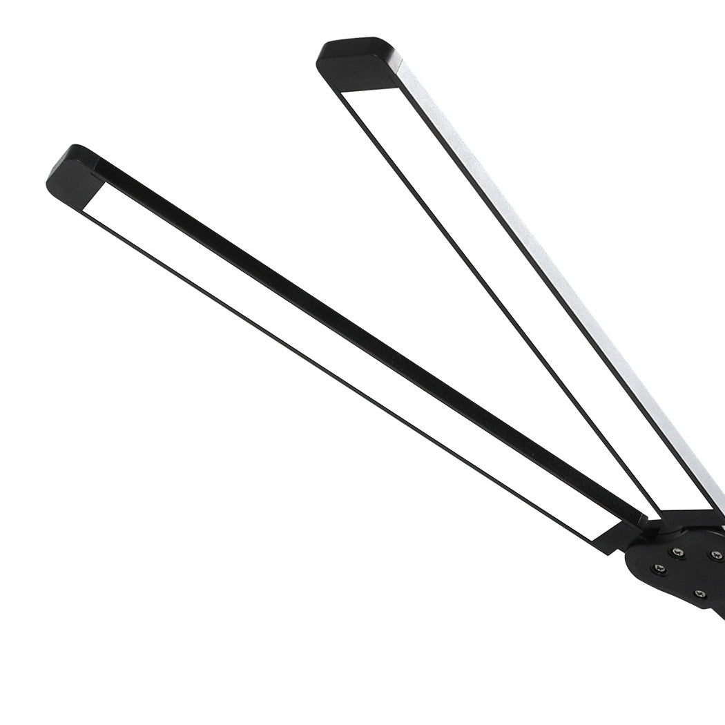 Emitto Double Head Led Desk Lamp Dimmable With Clamp