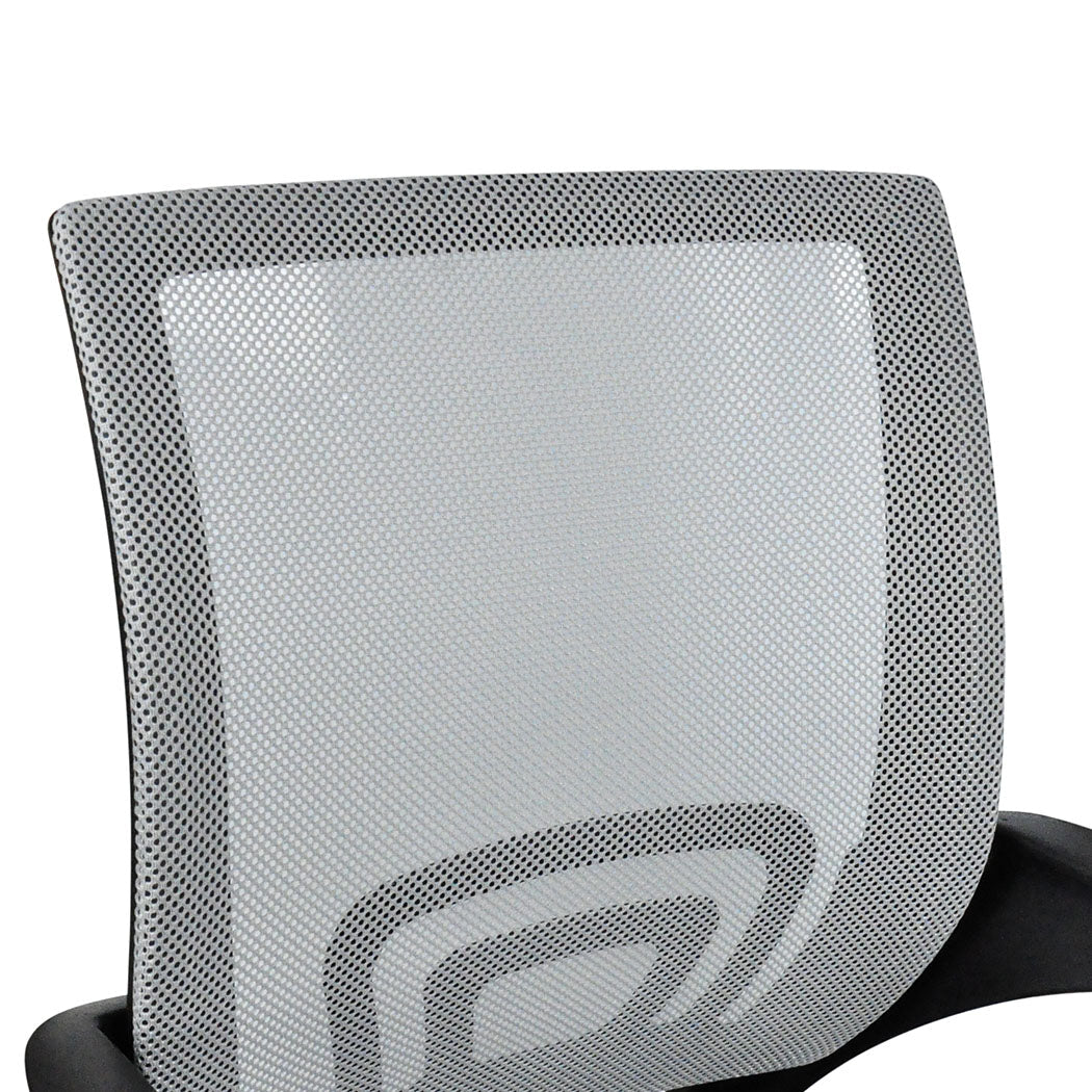 2X Office Chair Gaming Computer Grey Adjustable Ergonomic Seat Support