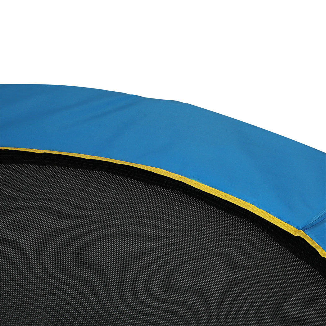 55" Kids Trampoline Rebounder Hanging Rings Pink