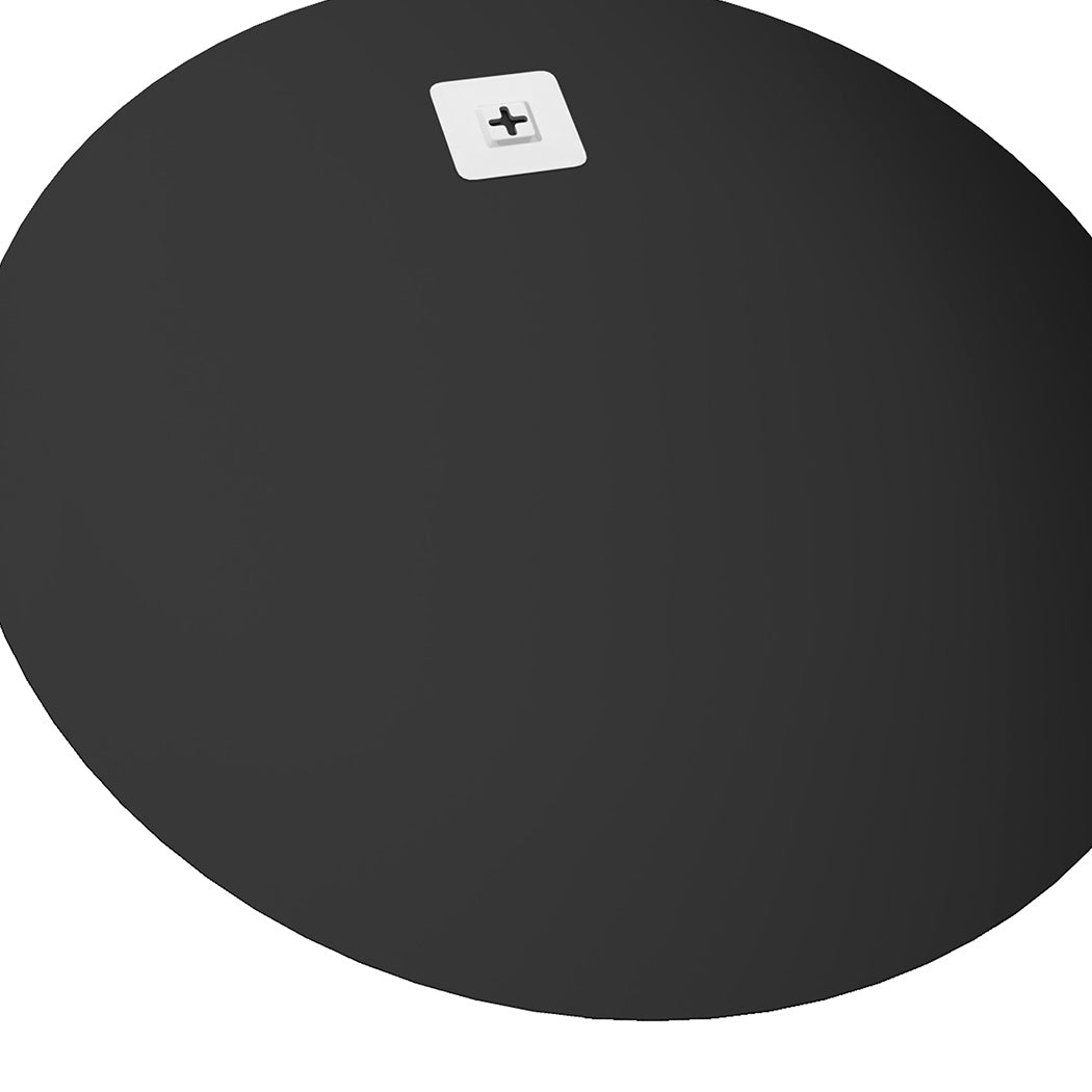 Yezi 50Cm Round Wall Mirror Frameless Tempered Glass