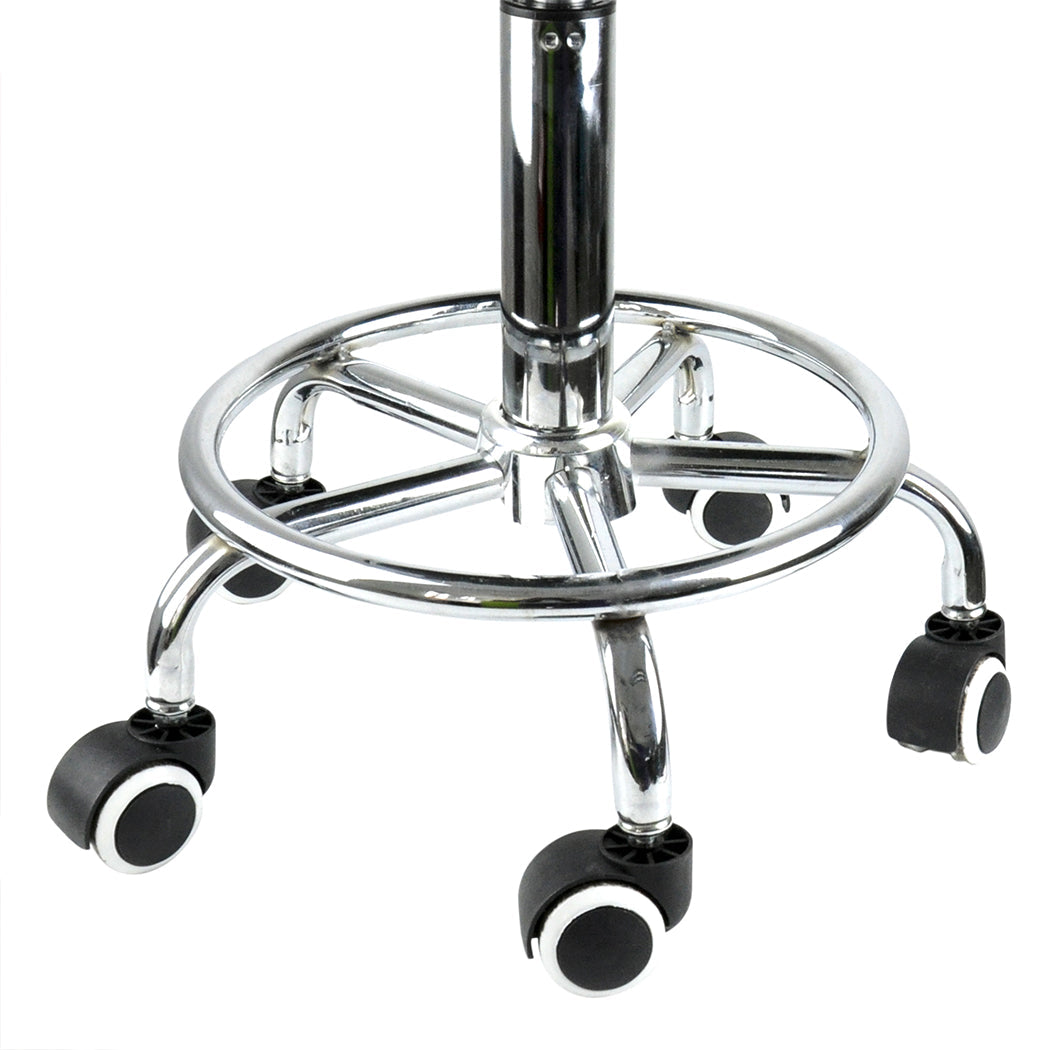 2X Swivel Salon Barstool Hairdressing Black