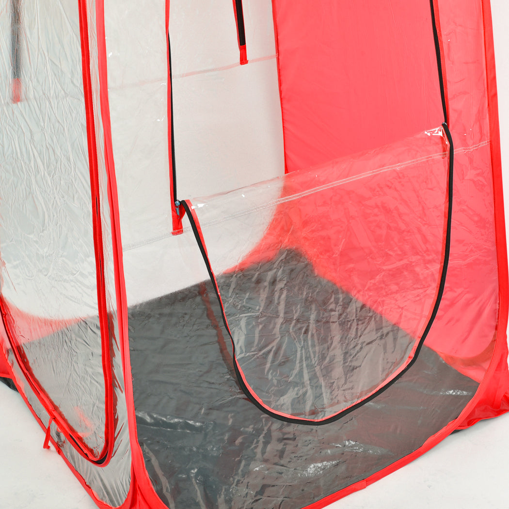 2X Pop Up Tent Camping Weather Red