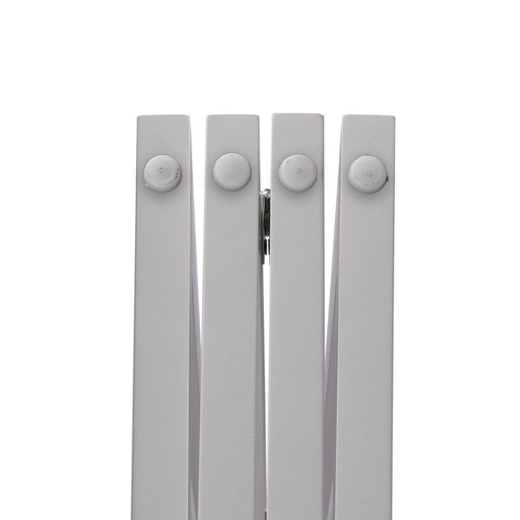 Pet Gate Dog Fence Retractable White 185Cm X 60.5Cm 1.8Cm