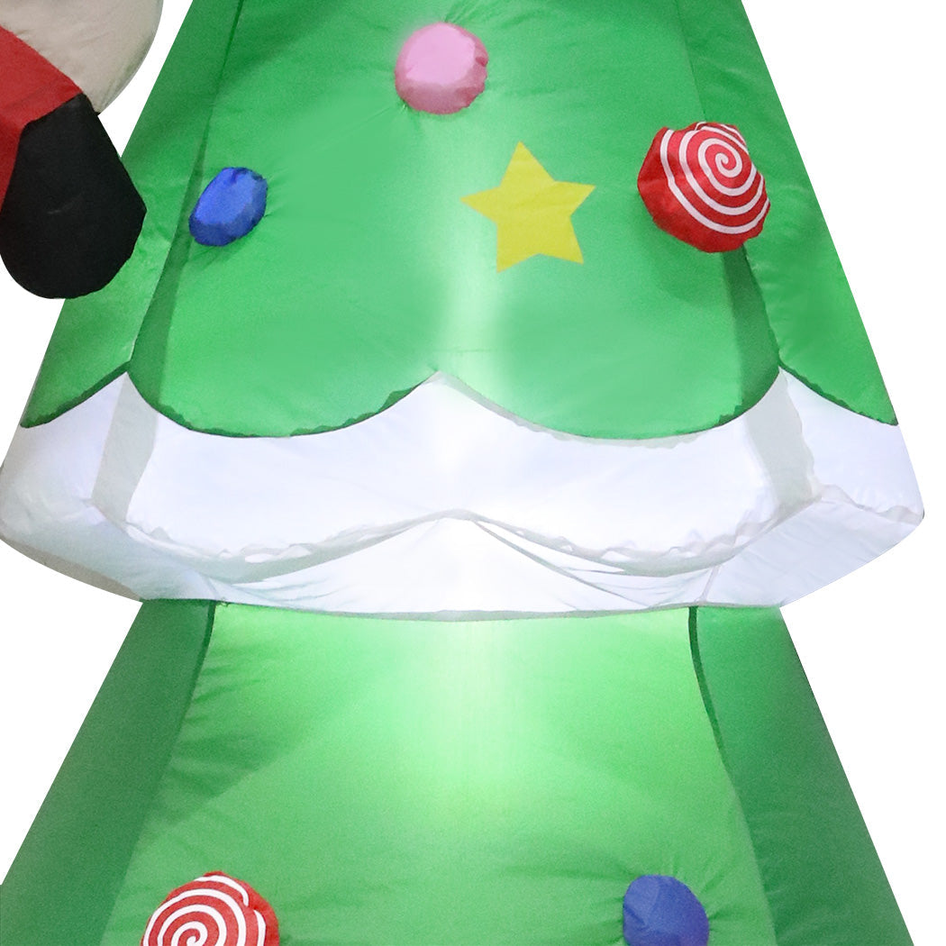Santaco Inflatable Christmas 2.4M Xmas Tree Claus