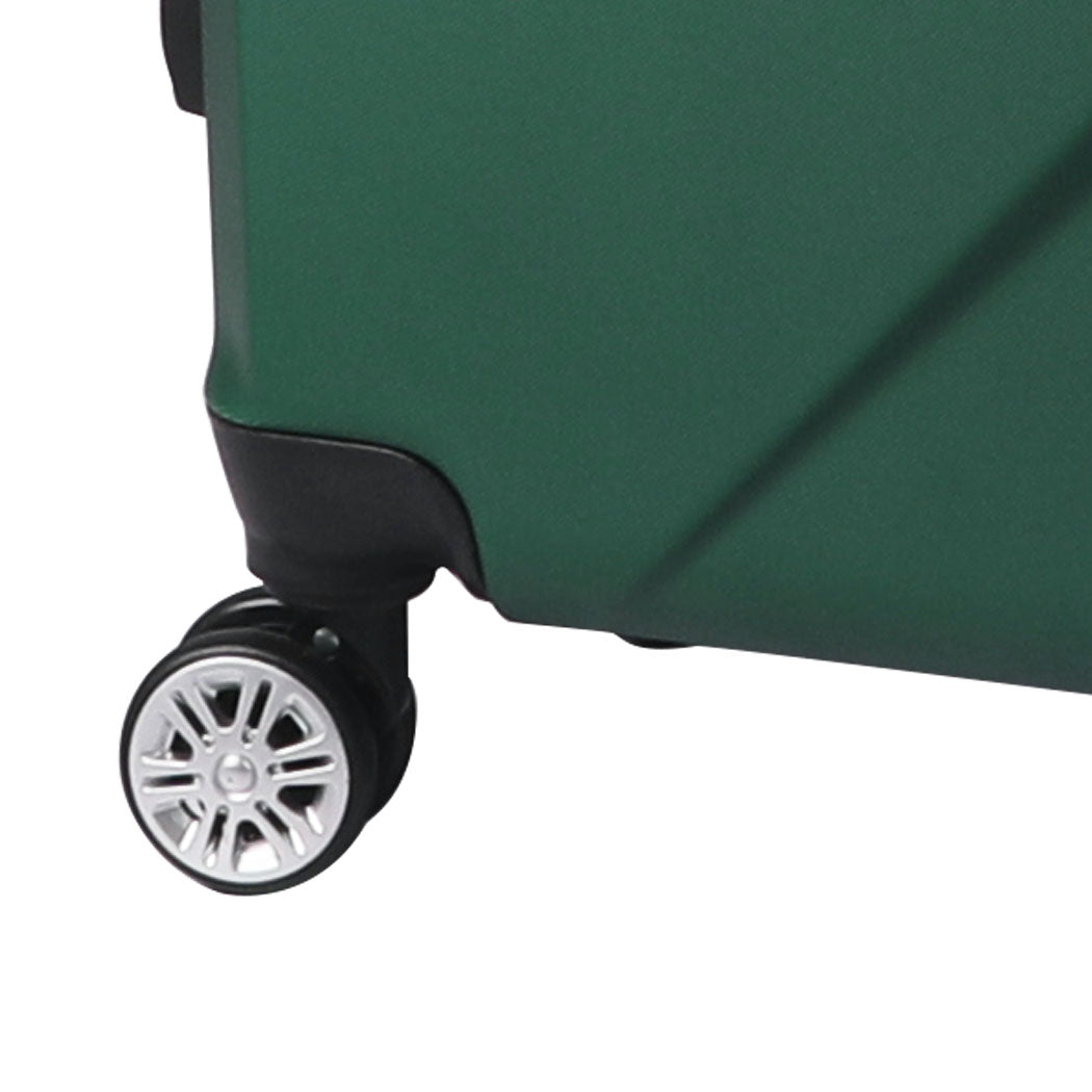 Slimbridge 2Pcs 20"Travel Luggage Set Green