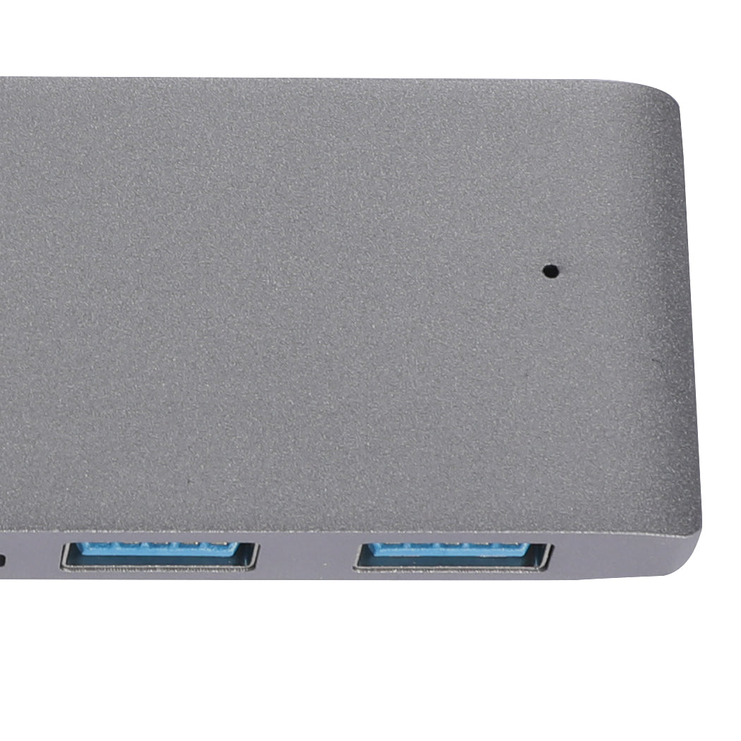 Usb 3.0 Type C Hub 6 Port Powered Adapter Grey