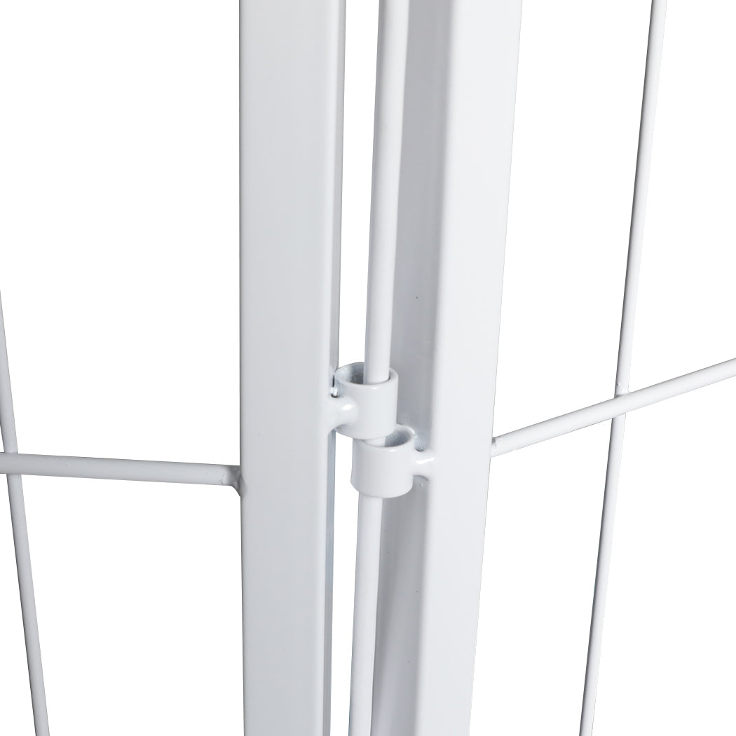 Pawz 8 Panel 40" Pet Dog Playpen Puppy White 2.5Kg Venison Safe And Spacious Area For Pets