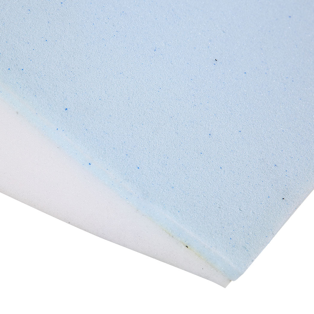 2X Cool Gel Memory Foam Bed Wedge Pillow Black 61X61x25cm