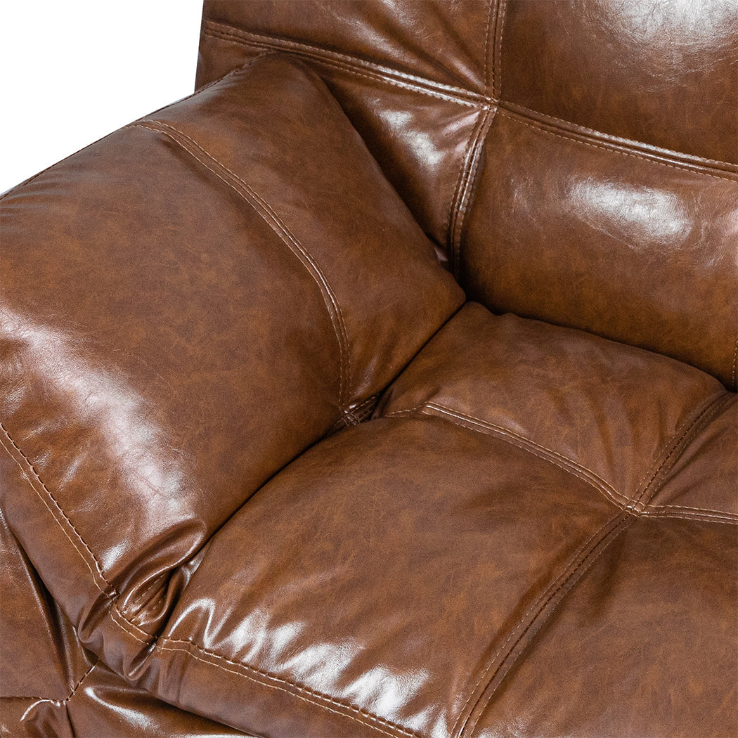 Sofa Bed Futon Recliner Lounge Brown