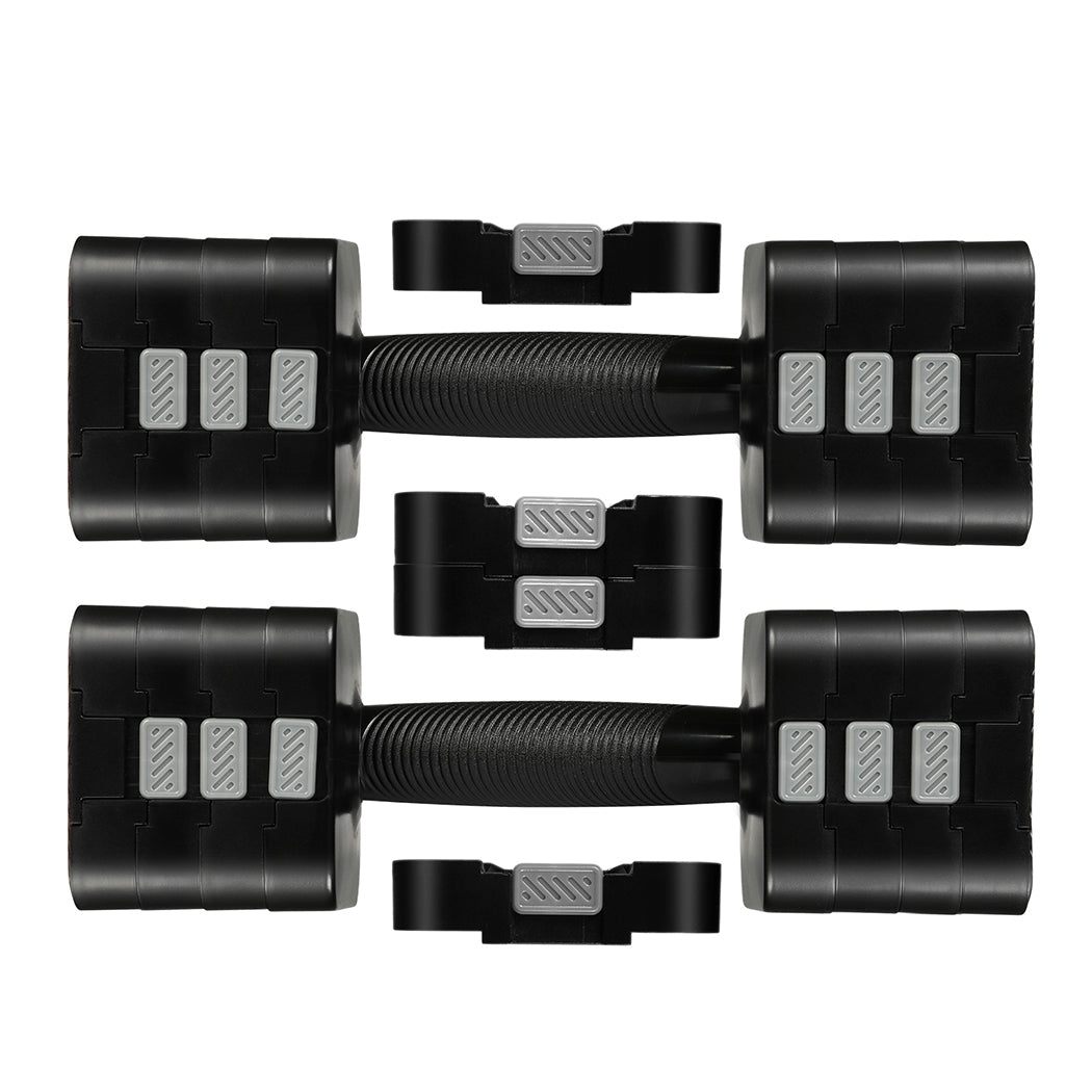 Centra A Pair 2.8Kg 10Kg Dumbbells Black