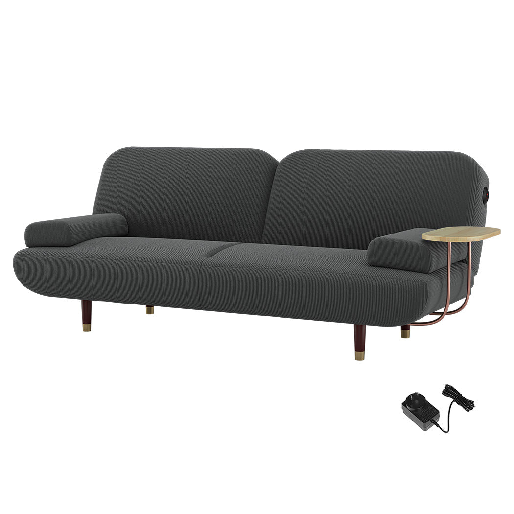 Convertible Sofabed With Usb Charger And Side Table For Versatile Living Space