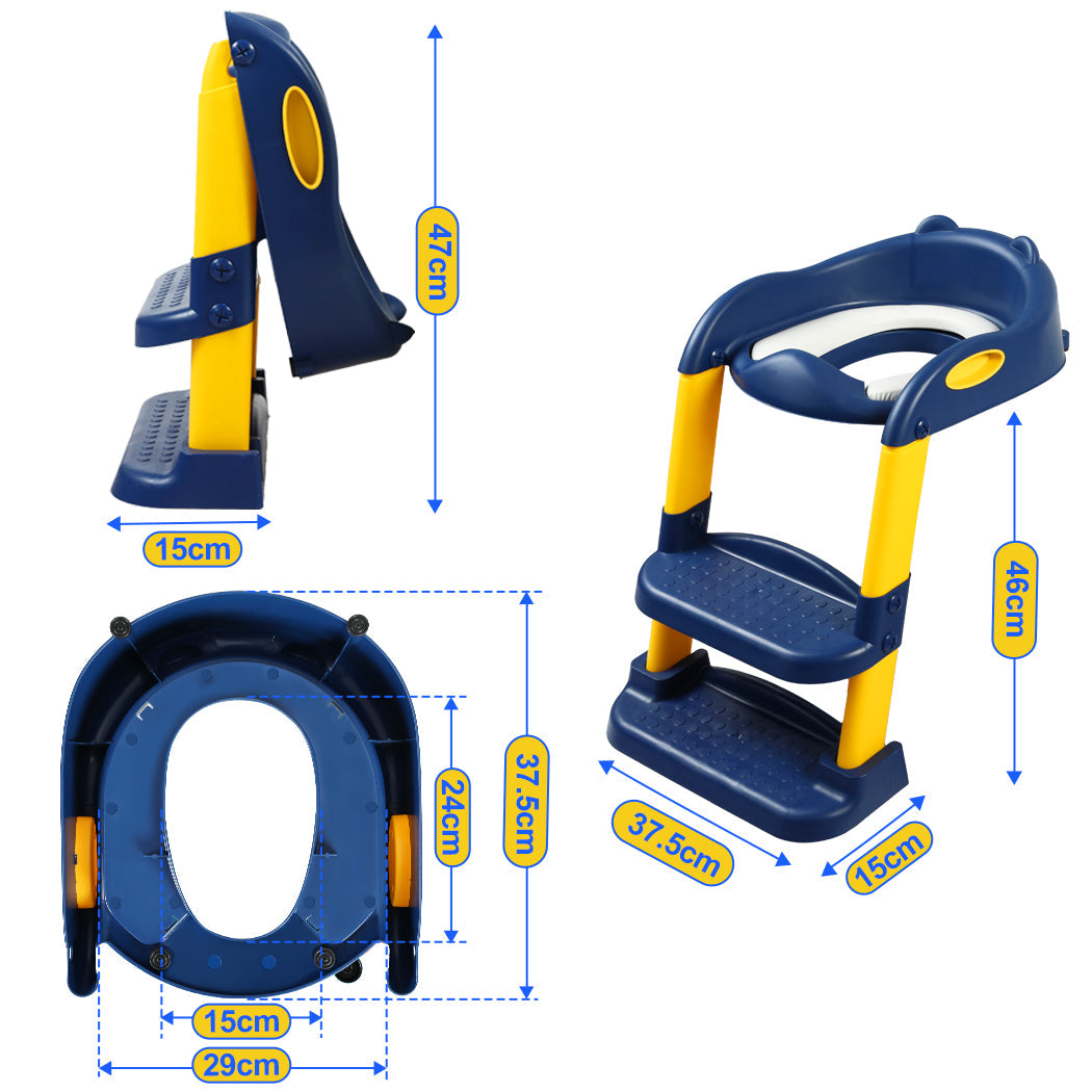 Bopeep Kids Toilet Ladder Blue