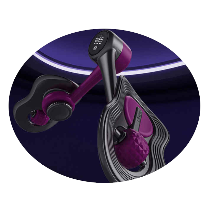 Dark Purple Multi Function Pelvic Floor Muscle Trainer Thigh Trimmer 360 Rotatable Leg Fitness Tool