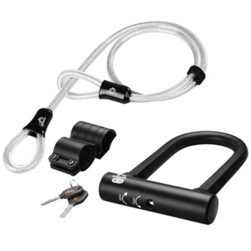 Bicycle Anti Theft U Lock Black