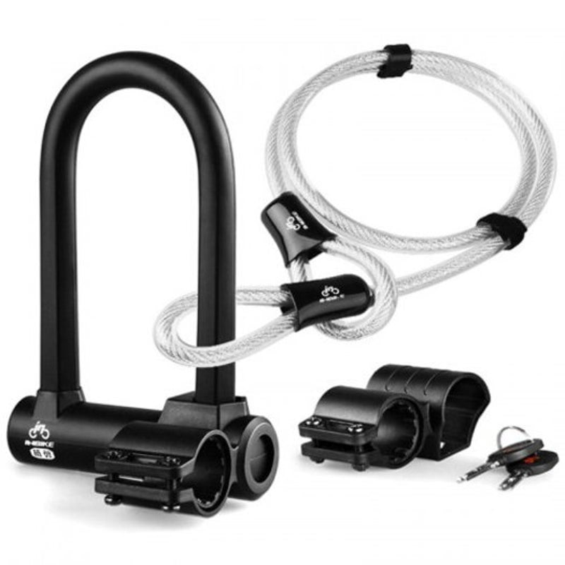 Bicycle Anti Theft U Lock Black