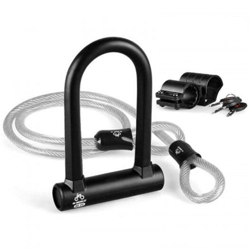 Bicycle Anti Theft U Lock Black