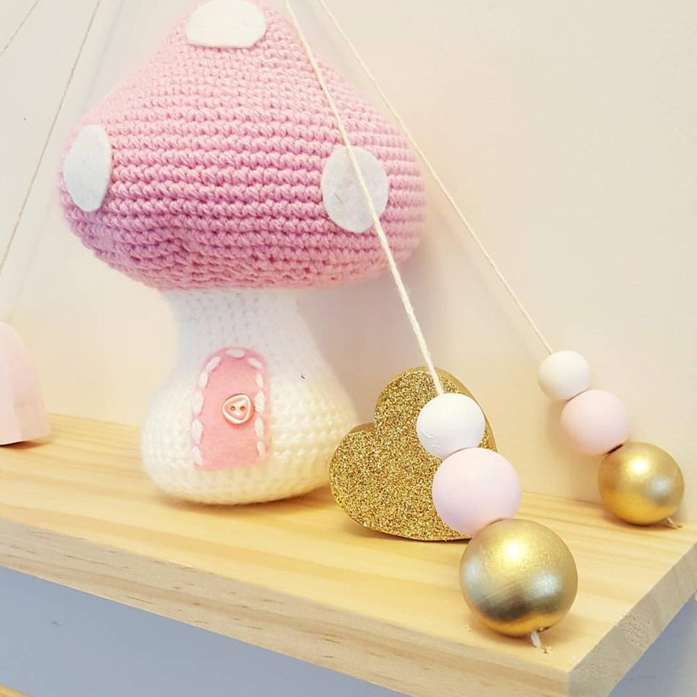 Nordic Style Beads Hanging Display Rack Wall Shelf