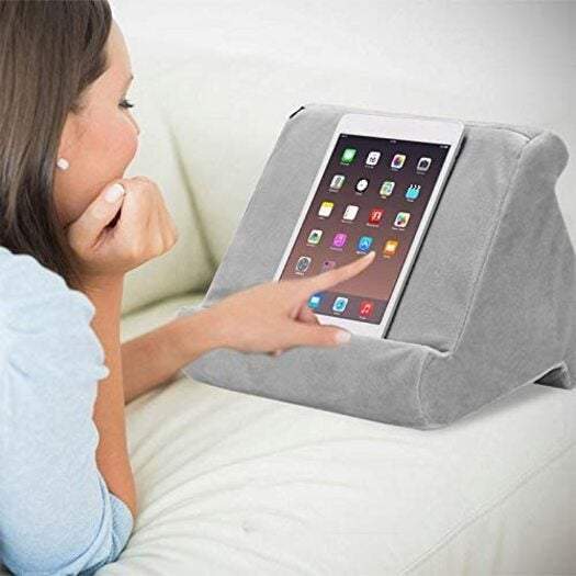 Tablet Accessories Ipad / Phone Reading Pillow Computer Support Triangular Multi Angle Soft Suitable For Computers E Boo