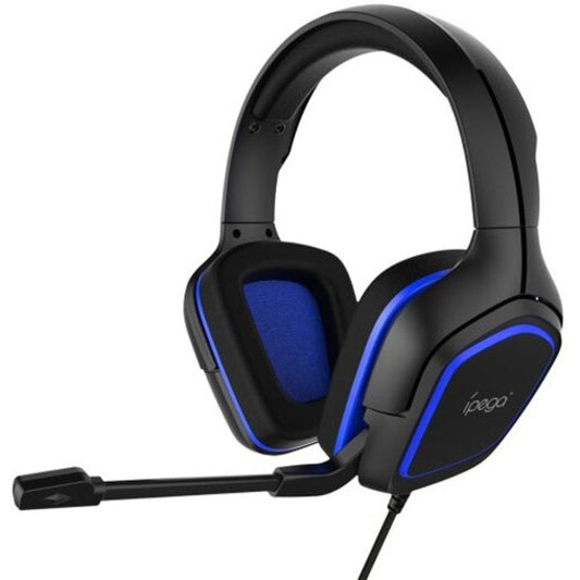 R006 Professional Wired Gaming Headphone Noise Cancelling Hifi Headset With Mic Blue