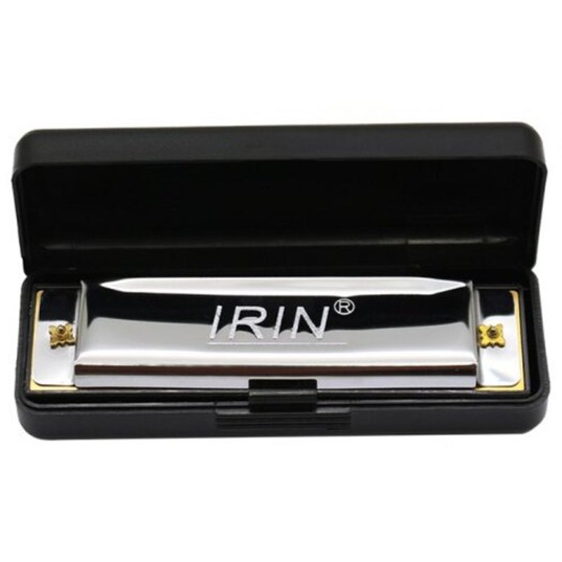 10 Hole 20 Tone C Key Blues Harmonica Silver