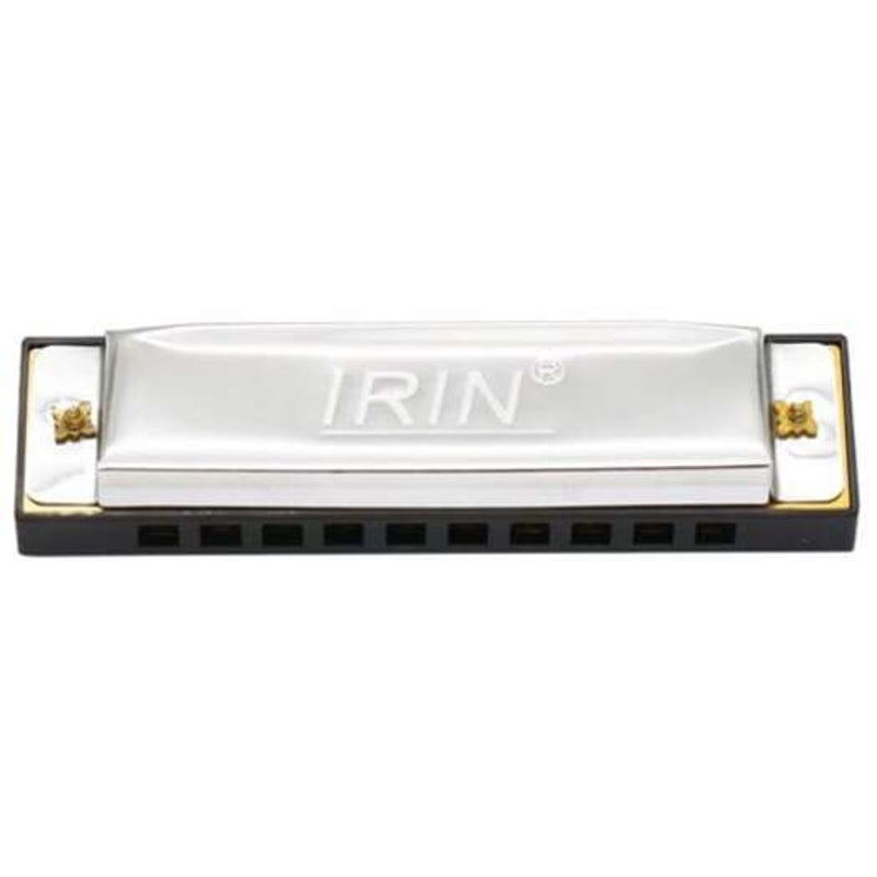 10 Hole 20 Tone C Key Blues Harmonica Silver