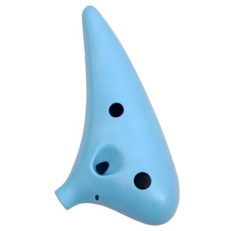 12 Hole C Key Ocarina Musical Instrument Light Sky Blue