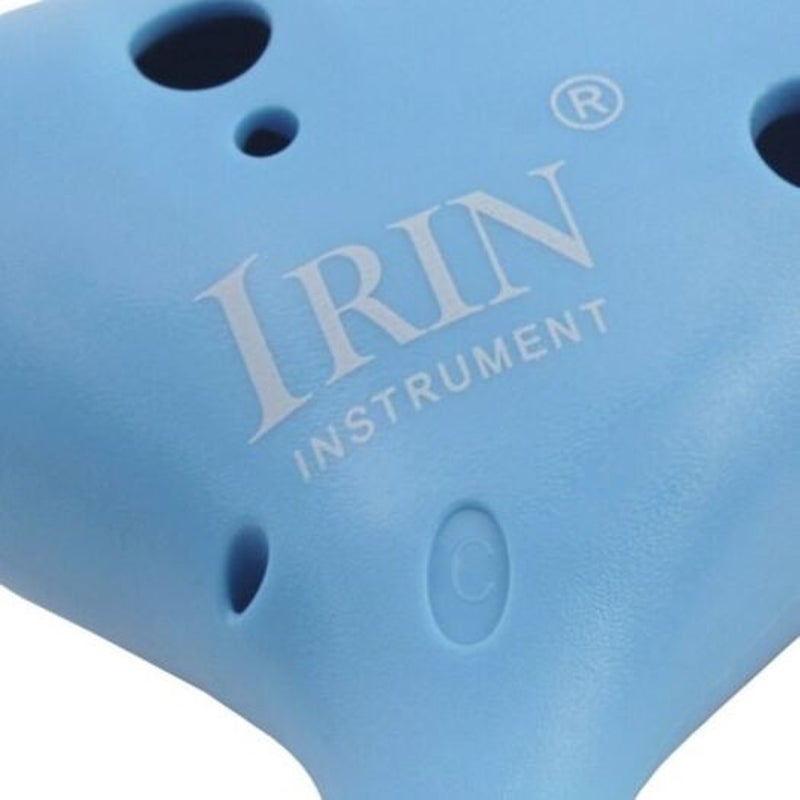12 Hole C Key Ocarina Musical Instrument Light Sky Blue