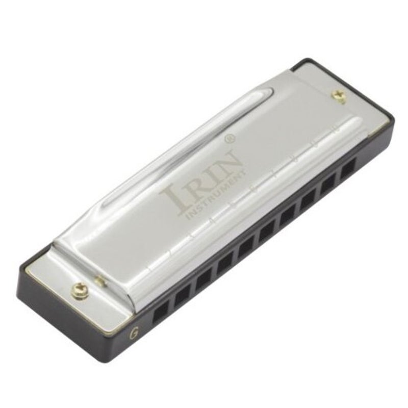 G Tune Blues Harmonica Silver
