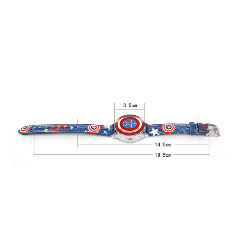 Veile Studios Creative Iron Man Marvel Avengers Stark Watch Flip Quartz Boy Child