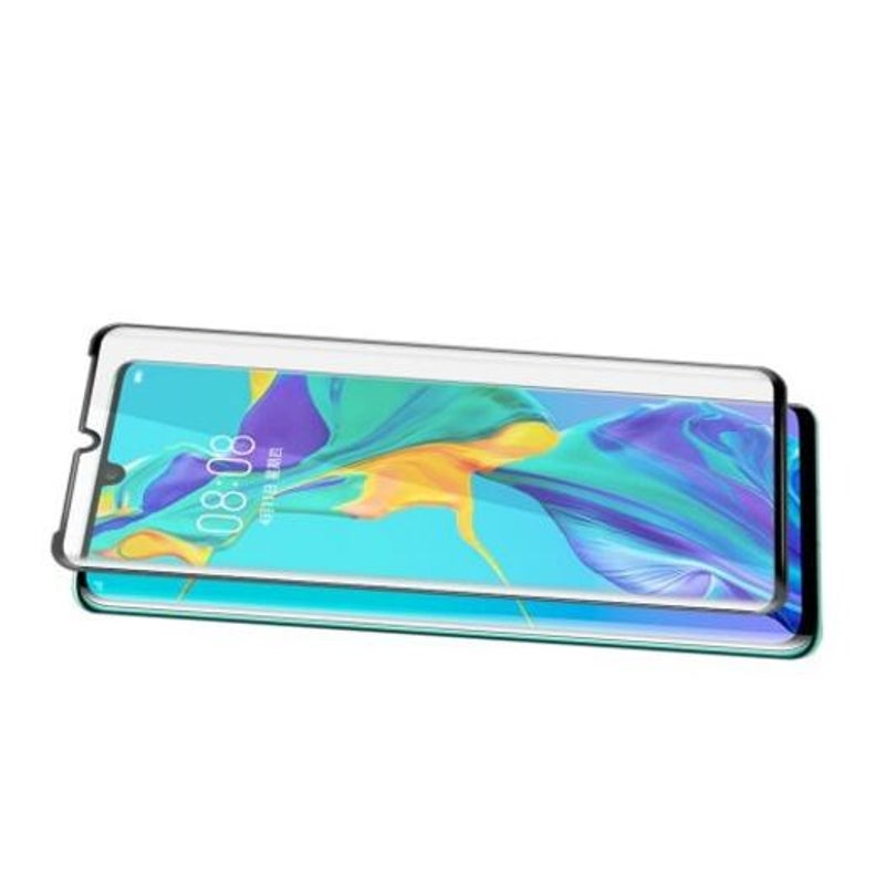 3D Curved Covered Full Screen Tempered Glass Film For Huawei P30 Pro Black