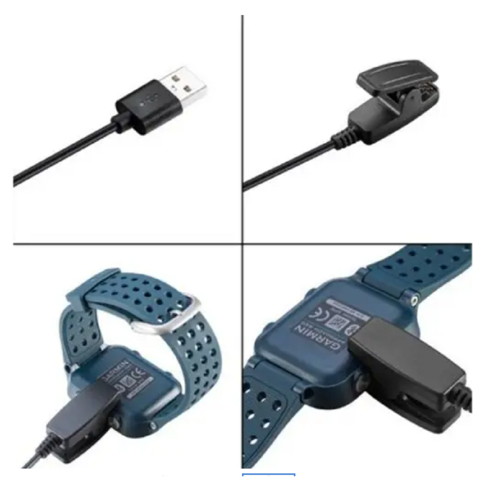 Usb Charging Adapter Charger Dock For Garmin Forerunner 235 / 630 230 735Xt Black