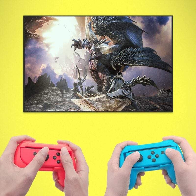 Game Controllers Joy Grips Are Suitable For Nintendo Switches High Quality Wear Resistant Handles Red And Blue