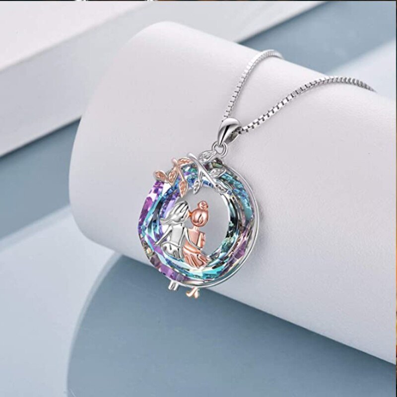 Veile Studios Tree Of Life Sisters On A Swing Necklaces