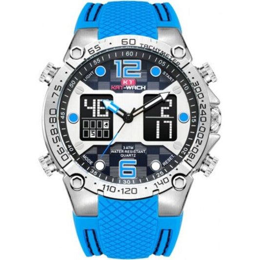 717N Luminous Waterproof Watch Sky Blue