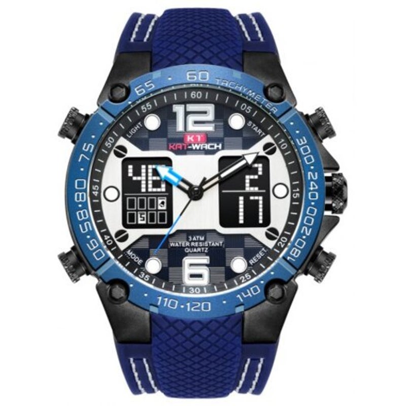 717N Luminous Waterproof Watch Sky Blue