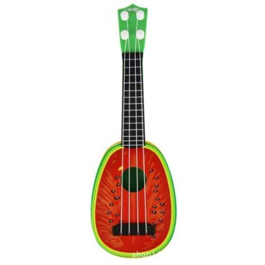 Children Fruit Ukulele Guitar Four Strings Musical Instrument Educational Play Toy Red