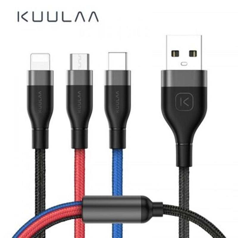 3 In 1 Usb Cable For Mobile Phone Micro Type Charger Multi 30Cm