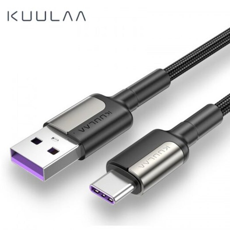 5A Usb Type C Cable Supercharge Quick Charge Fast Charging For Huawei Black 1M