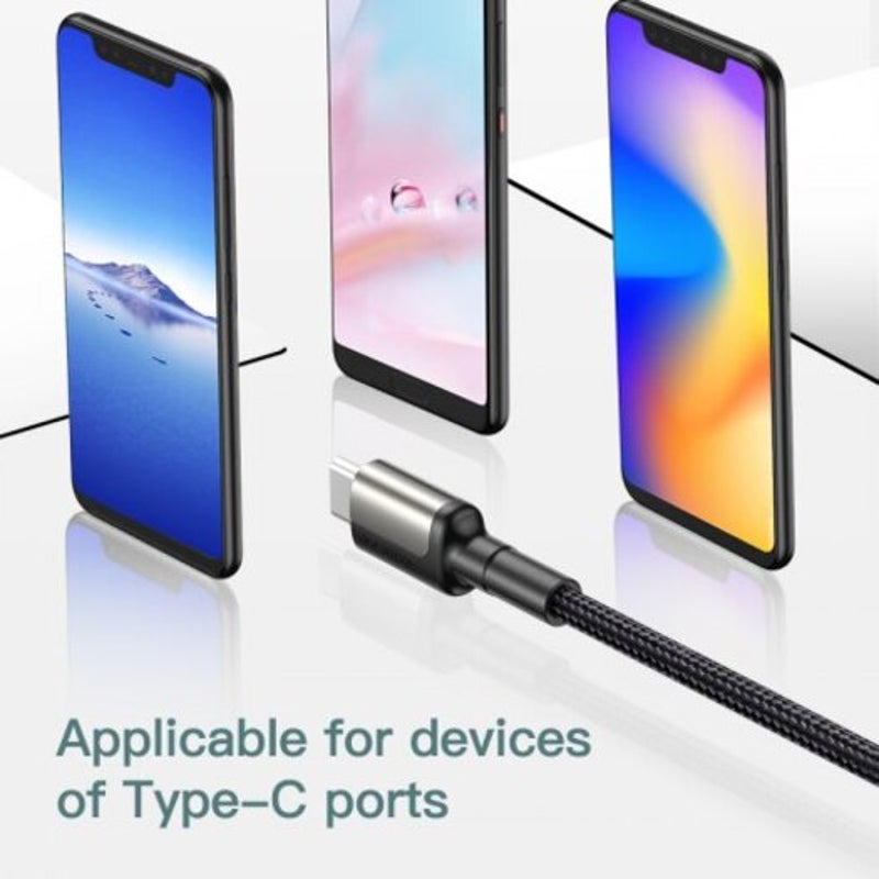 5A Usb Type C Cable Supercharge Quick Charge Fast Charging For Huawei Black 1M