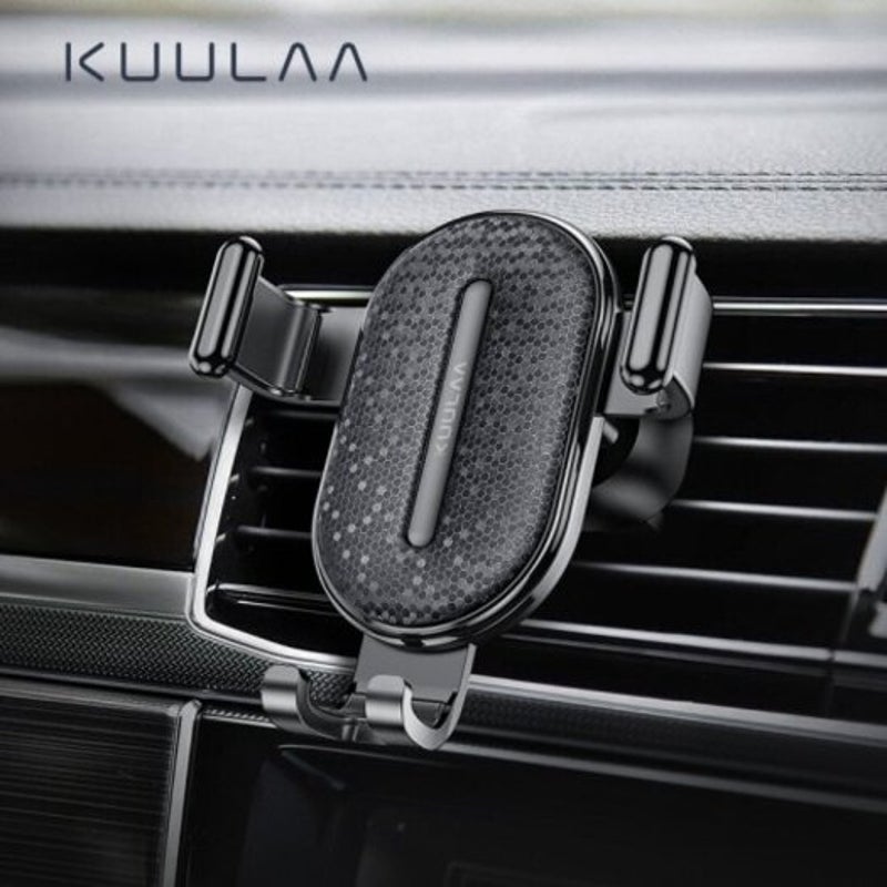 Car Phone Holder Gravity Stand Mobile Support In Mount Black