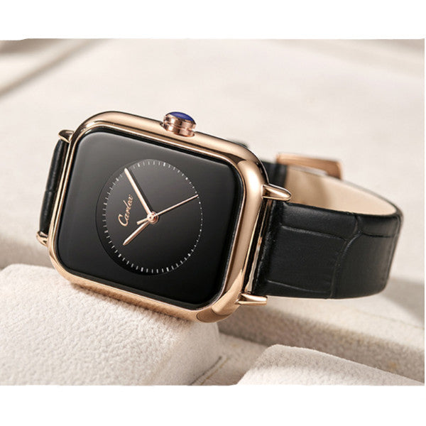 Veile Studios L.1062 Fashion Simple Small Square Watch Casual Waterproof Ladies Quartz Belt