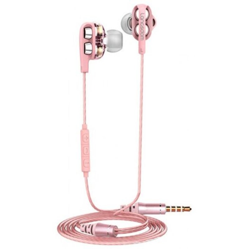 C4d In Ear Earphone Stereo Gaming Earbuds Pink