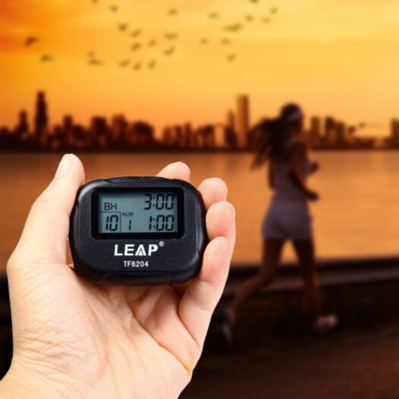 Tf6204 Interval Timer For Yoga Hiit Cardio Tabata With Lcd Black