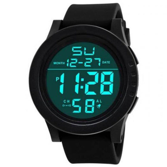 Veile Studios Led Waterproof Digital Quartz Watch Military Sport Men's Black