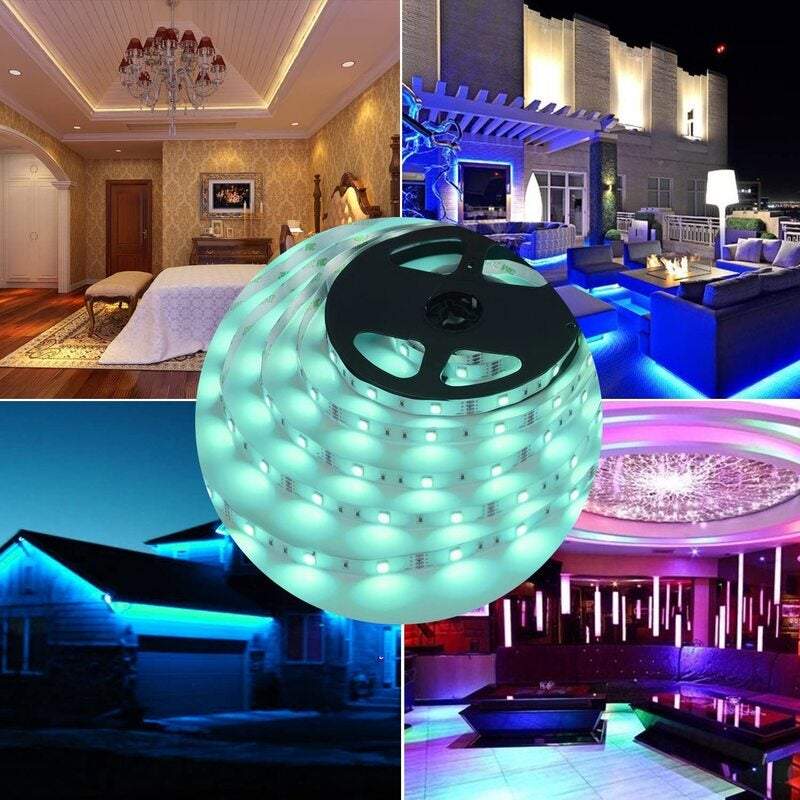 5M Led Light Bar Strip Lights Rgb 5050 Colour Changing Remote Control