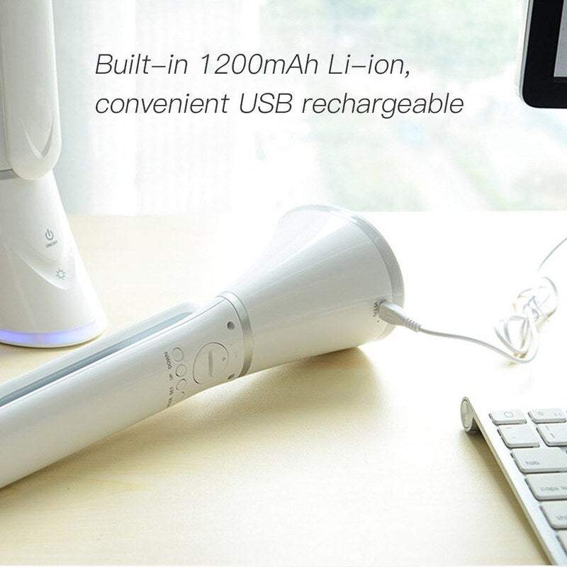 Table Desk Lamps Leds Touch Control Usb Rechargeable Dimmable Reading Light With Alarm Clock Calendar Temperature Lcd Di