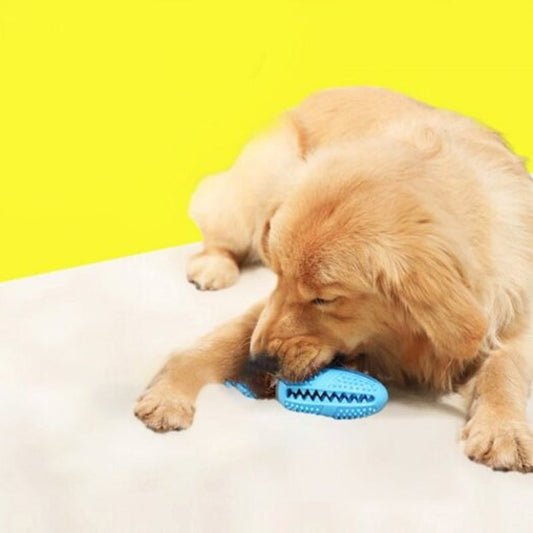 Dog Toys Toothbrush Iq Treat Dispensing Ball Rope Safe Teeth Cleaning Pet Chew Blue
